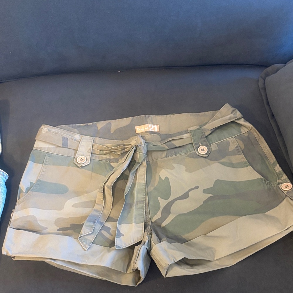 Forever 21 Camouflage Cargo Shorts